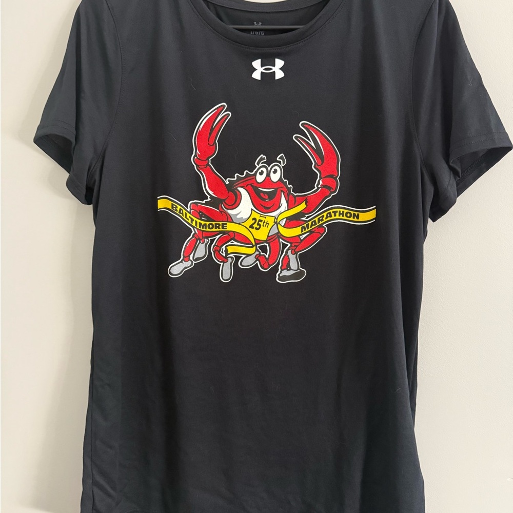 Under Armour Black Women's Baltimore Marathon Crab Graphic Tee